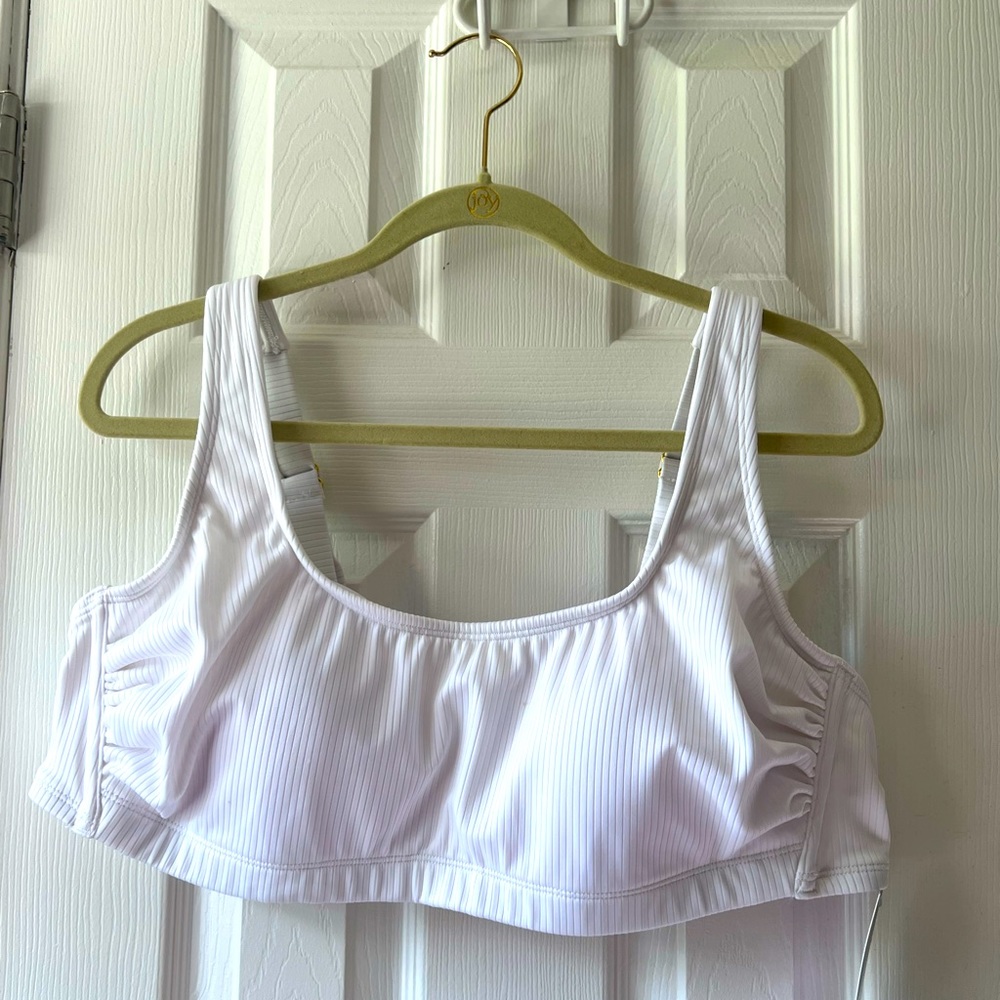 NWT Wild Fable Ribbed White Bikini Top | Size: 2X